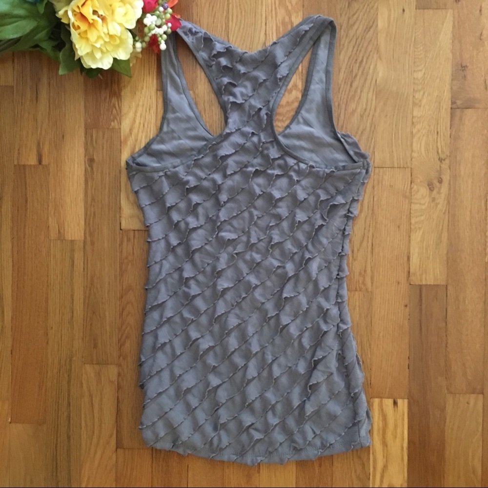 Grey Ruffle Tank🤩 - Picture 8 of 8